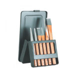 Doorslag, beitel en/of centerponzensets 6 delig