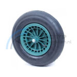 Kruiwagenwiel + band + as