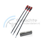 Flexibele schroevendraaierset 60cm