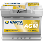 VARTA Start-Stop Silver Dynamic AGM 560901068 D52 12V 60 Ah 680A/EN start accu
