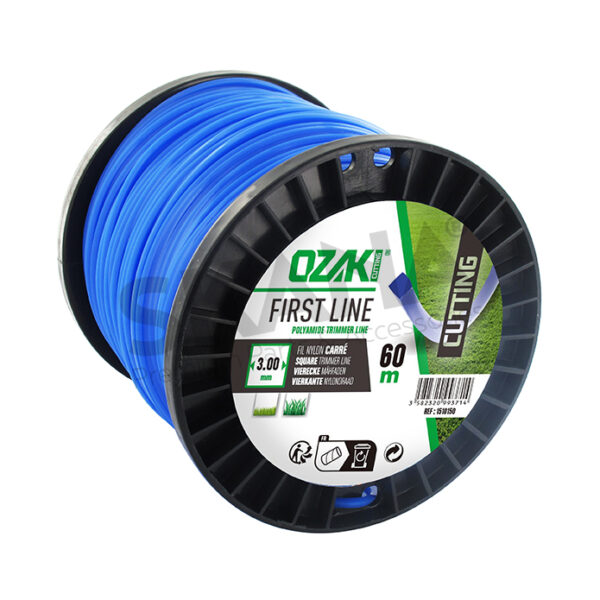 Vierkante nylondraad OZAKI - Lengte: 60 m, Ø: 3 mm