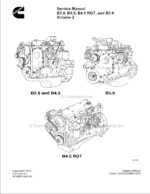 Cummins B3.9 / B4.5 / B4.5 RGT / B5.9 Workshop Service Manual – Volume 2 - Afbeelding 5